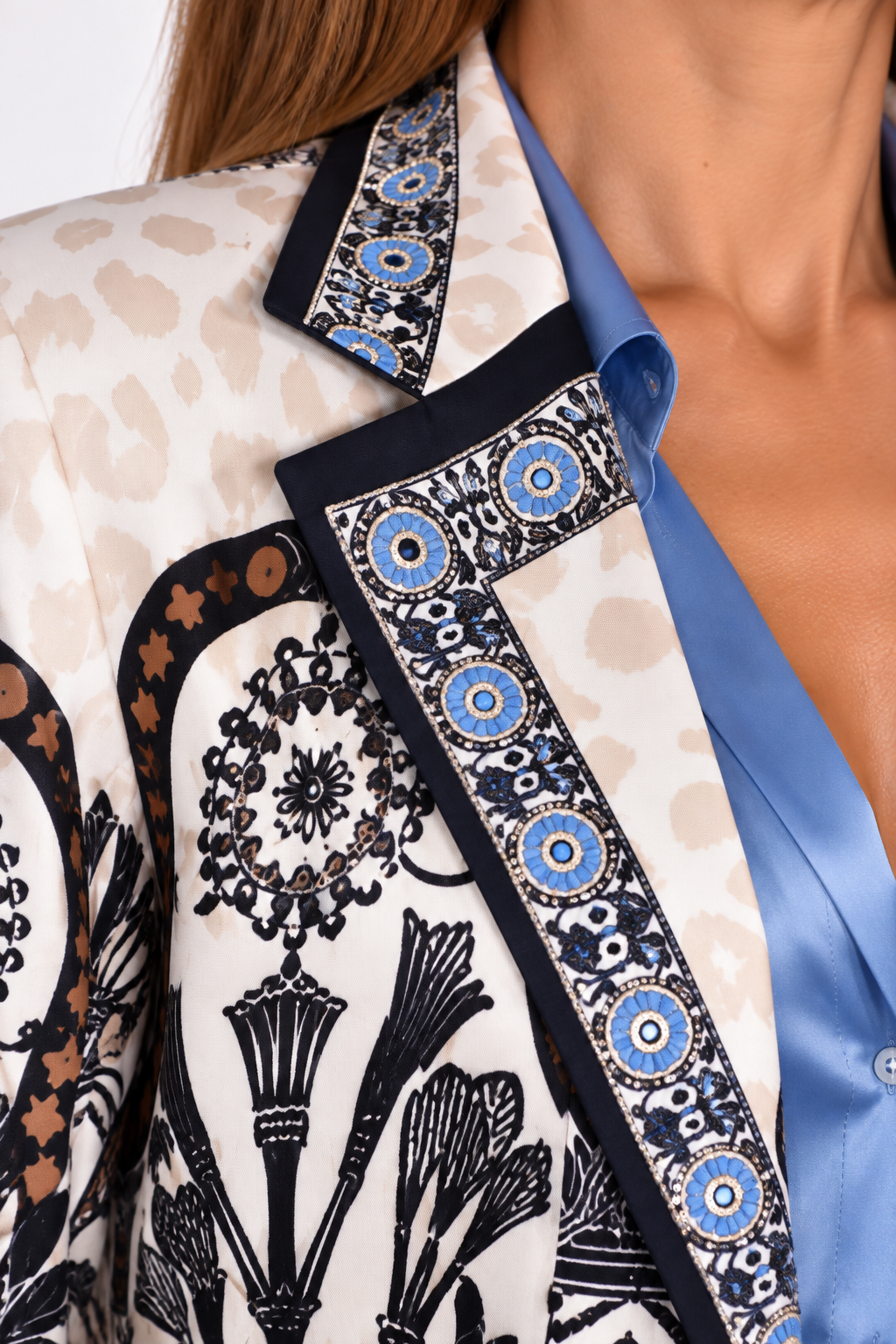 Americana mosaico azul