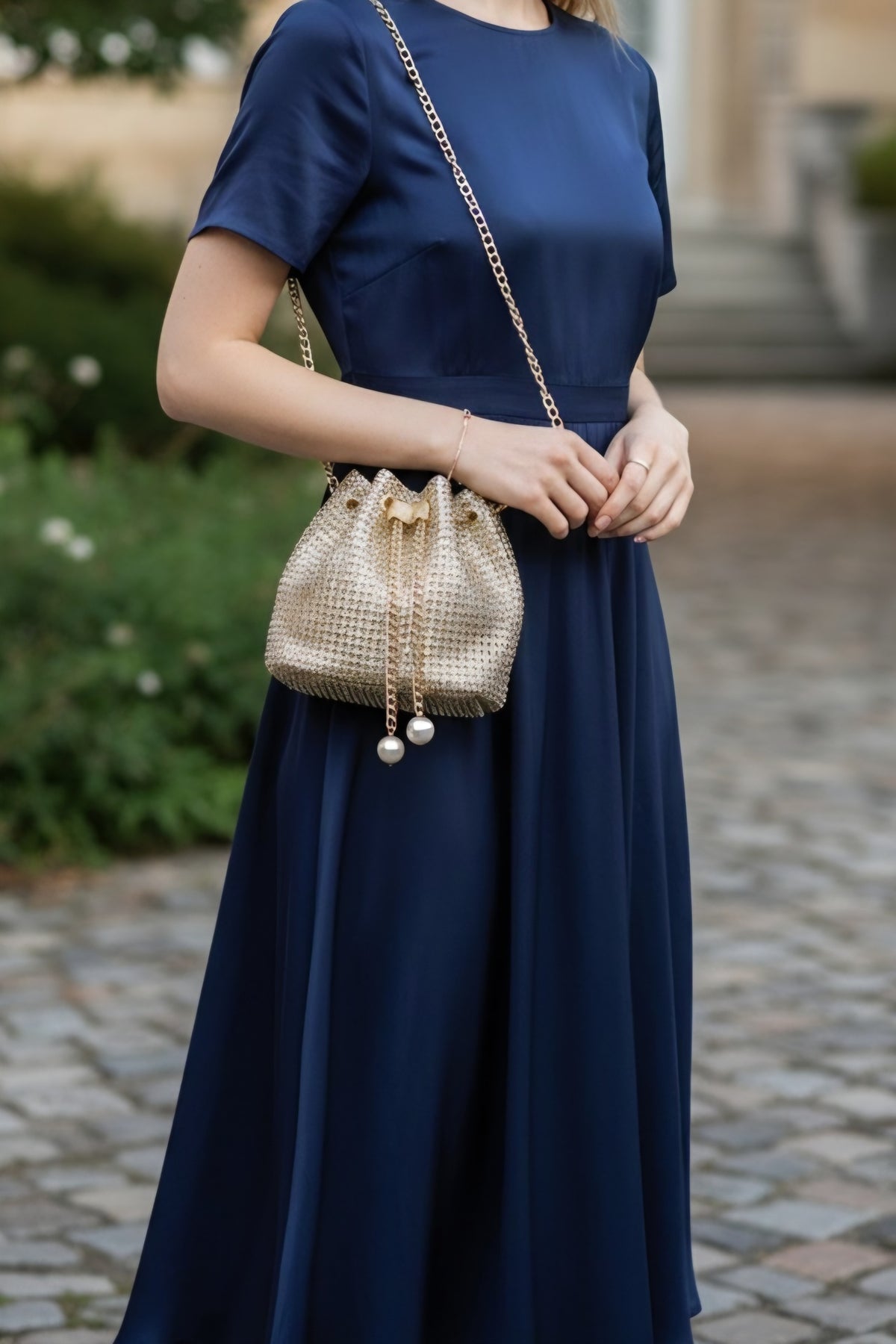 Golden Pearl Bag