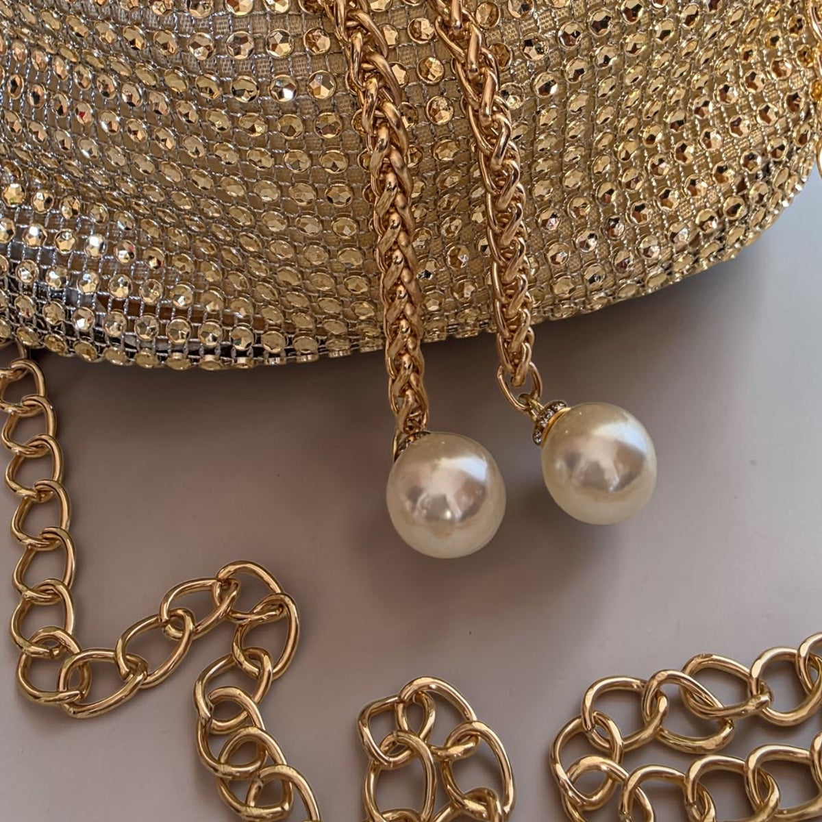 Golden Pearl Bag